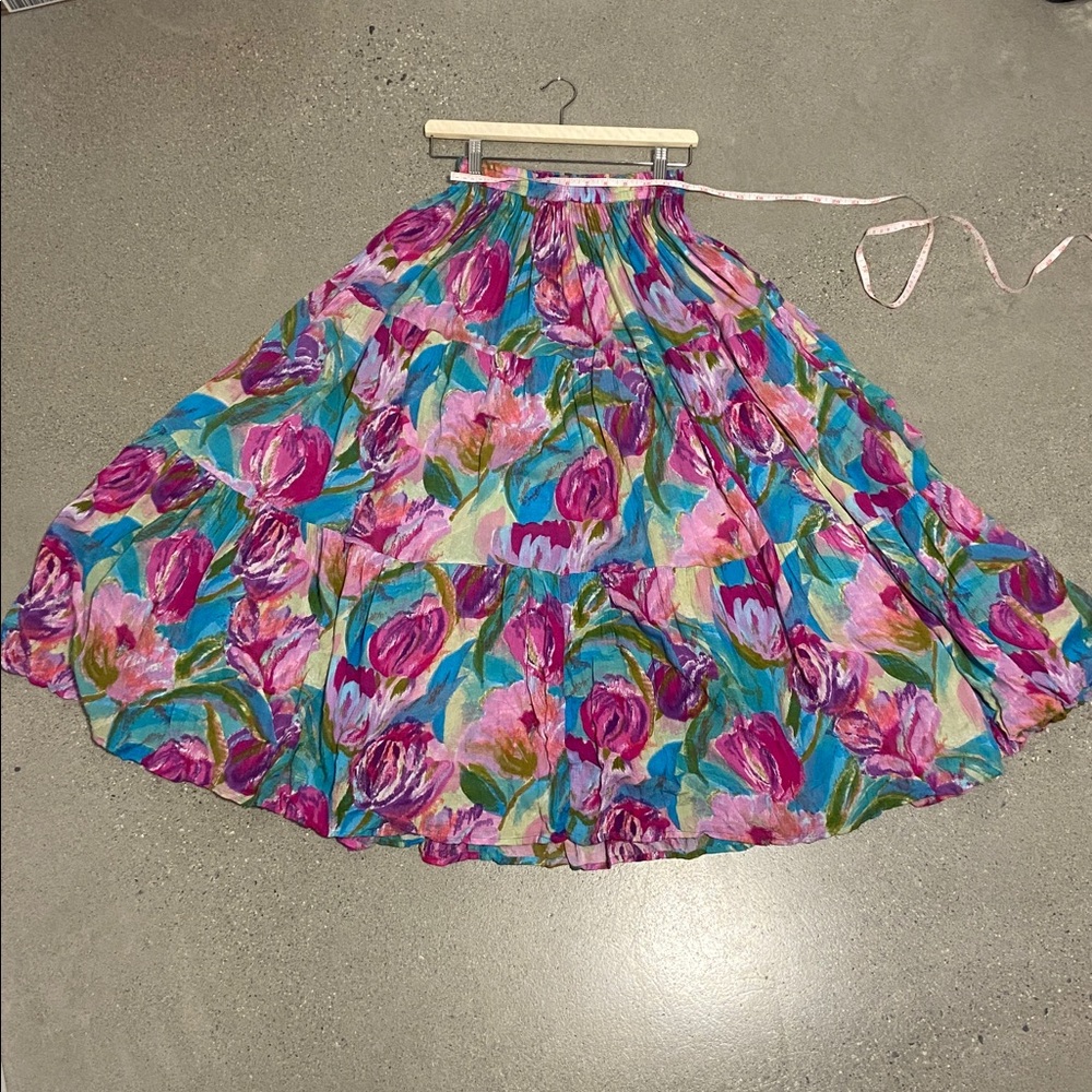 Bila Multicolor Rayon Skirt